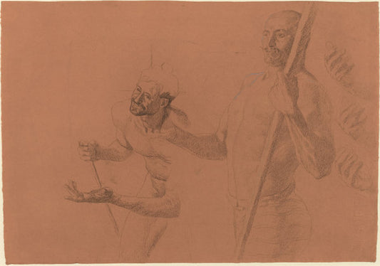 Studies for a Boatman by Otto Greiner (German, 1869 - 1916), 16X12"(A3)Poster Print