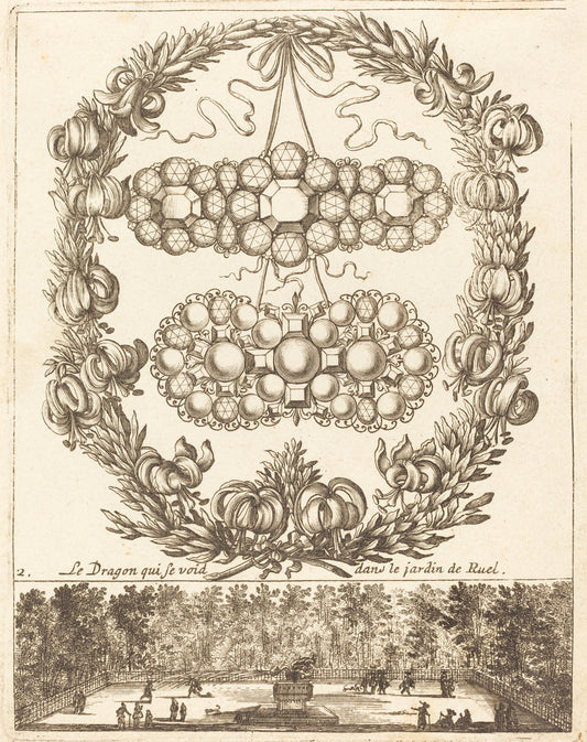 Le dragon qui se void dans le jardin de Ruel by François Le Febvre (French, active 1635/1657), 16X12"(A3)Poster Print