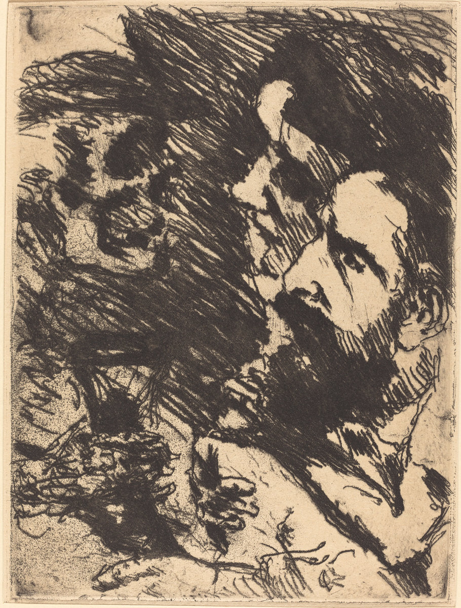 Tod bei Strucks (Death Visits the Strucks) by Lovis Corinth (German, 1858 - 1925), 16X12"(A3)Poster Print