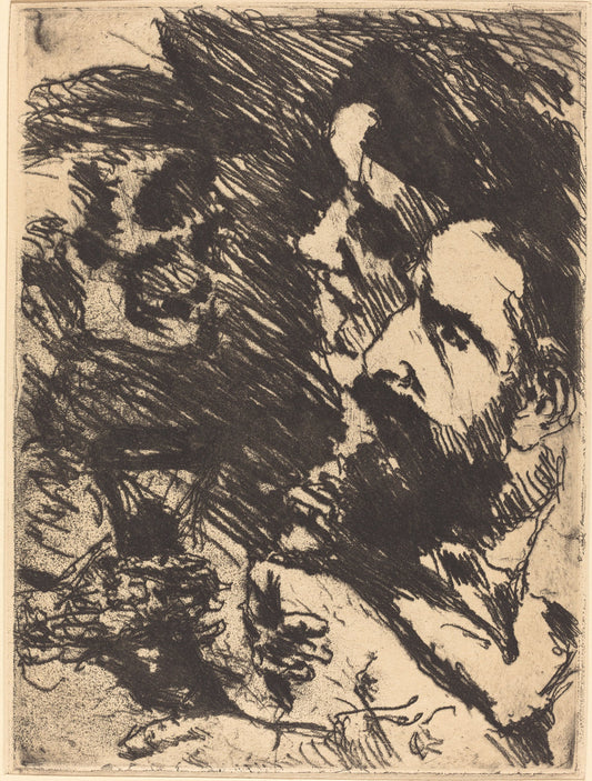 Tod bei Strucks (Death Visits the Strucks) by Lovis Corinth (German, 1858 - 1925), 16X12"(A3)Poster Print