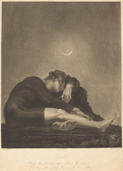 Lycidas by Frederick Christian Lewis I and Moses Haughton II after Henry Fuseli (British, 1779 - 1856), 16X12"(A3)Poster Print