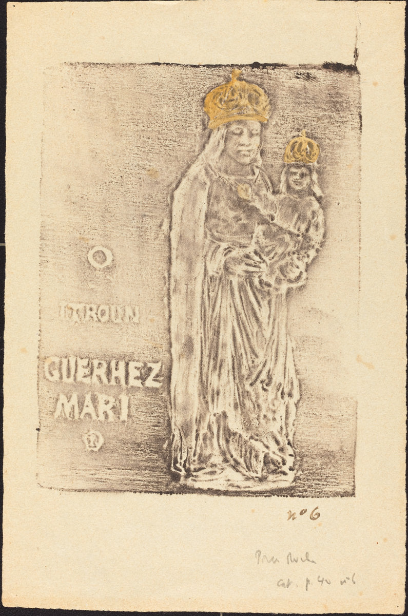 Notre Dame du Folgoet (Our Lady of Folgoet) by Pierre Roche (French, 1855 - 1922), 16X12"(A3)Poster Print