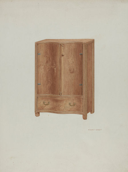 Cupboard by Edward Jewett (American, active c. 1935), 16X12"(A3)Poster Print