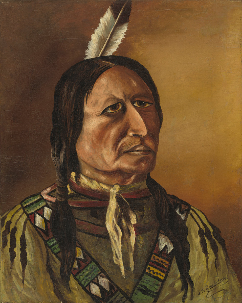 Plains Indian by J.W. Bradshaw (American, active c. 1875/1900), 16X12"(A3)Poster Print