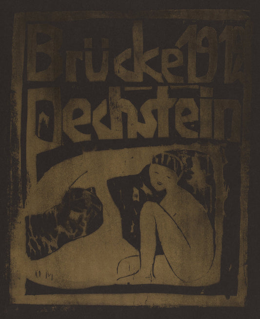 Brücke 1912 Pechstein by Otto Müller (German, 1874 - 1930), 16X12"(A3)Poster Print