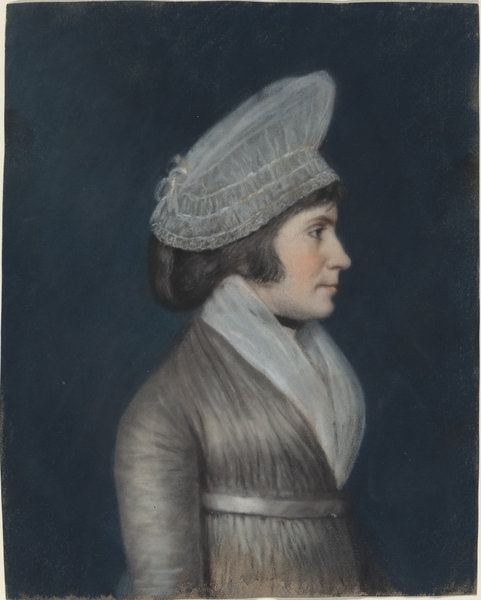 Mrs. John Bard by Attributed to Ellen Sharples (British, 1769 - 1849), 16X12"(A3)Poster Print