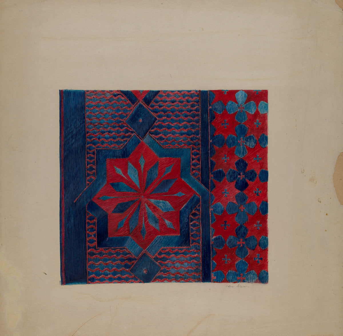 Underneath Cloth by Marie Alain (American, active c. 1935), 16X12"(A3)Poster Print