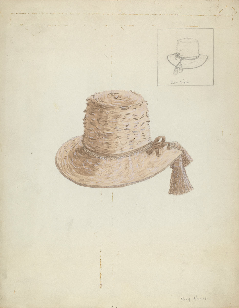 Boy's Hat by Mary E. Humes (American, active c. 1935), 16X12"(A3)Poster Print