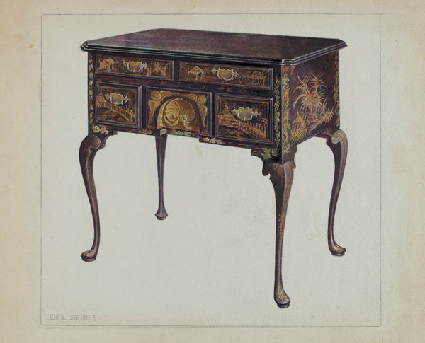 Lowboy by Charles Squires (American, active c. 1935), 16X12"(A3)Poster Print