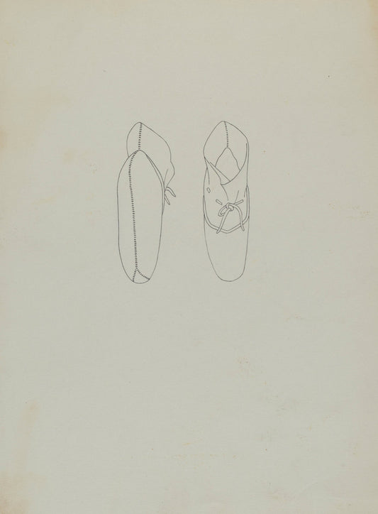 Infant's Booties by Sara Garfinkel (American, active c. 1935), 16X12"(A3)Poster Print