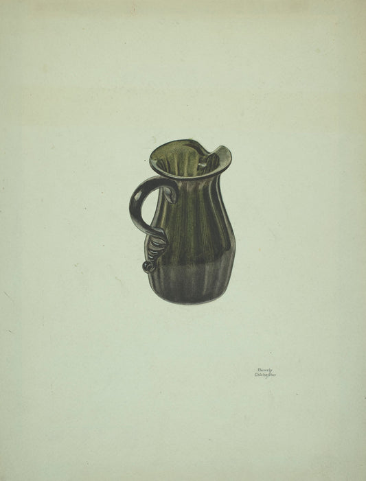 Cream Pitcher by Beverly Chichester (American, active c. 1935), 16X12"(A3)Poster Print