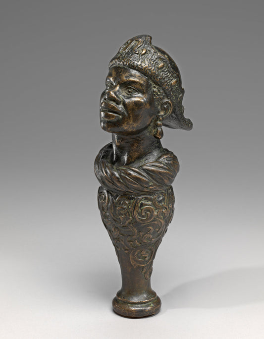 17th century by Italian 17th Century (Handle in the Form of a Moor's Head), 16X12"(A3)Poster Print