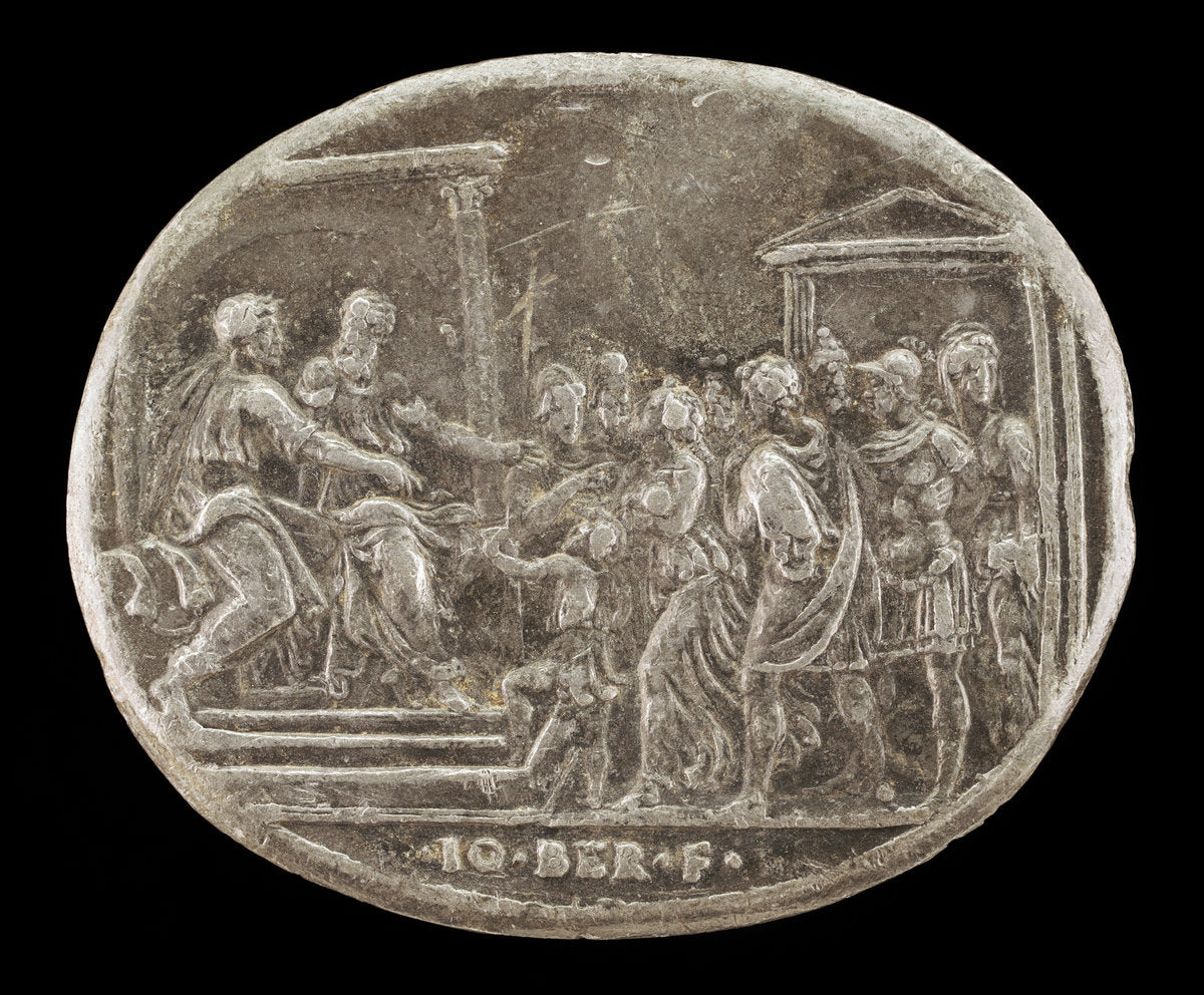 The Continence of Scipio by Giovanni Bernardi (Bolognese, 1494 - 1553), 16X12"(A3)Poster Print