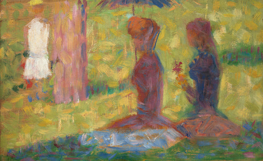 Study of Figures for "La Grande Jatte" by Georges Seurat (French, 1859 - 1891), 16X12"(A3)Poster Print