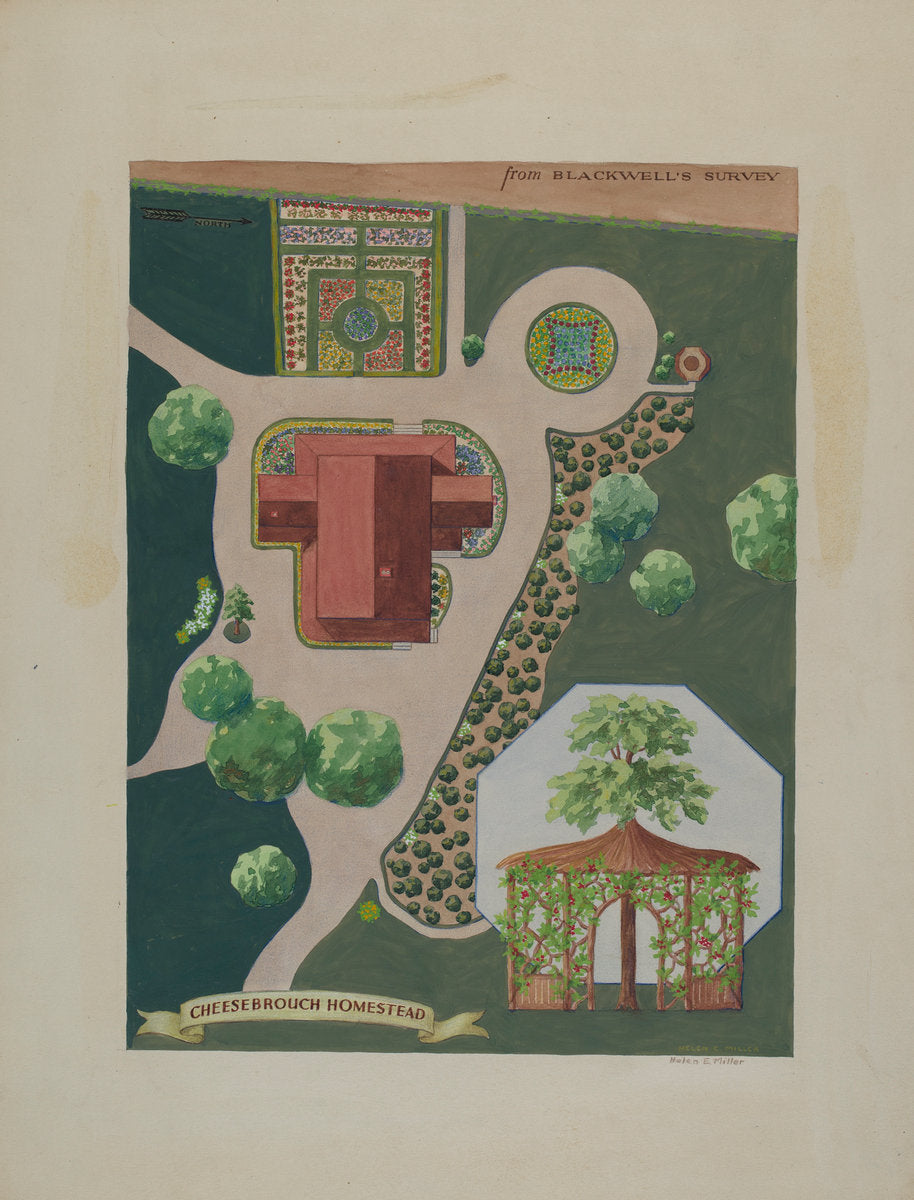 Cheeseborough Estate by Helen Miller (American, active c. 1935), 16X12"(A3)Poster Print