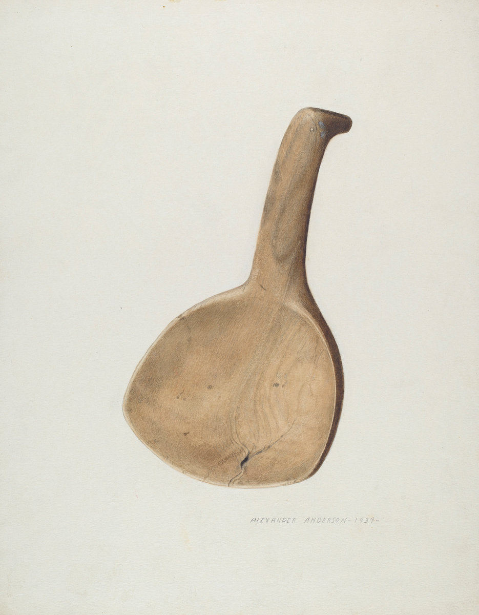 Butter Ladle by Alexander Anderson (American, active c. 1935), 16X12"(A3)Poster Print