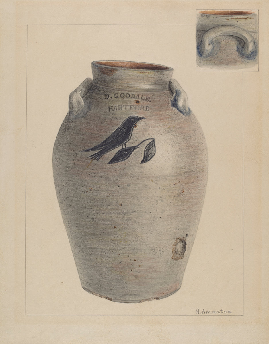 Crock by Nicholas Amantea (American, 1900 - 1978), 16X12"(A3)Poster Print