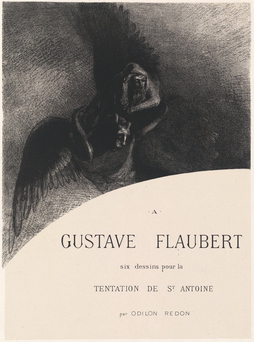 Frontispiece by Odilon Redon (French, 1840 - 1916), 16X12"(A3)Poster Print