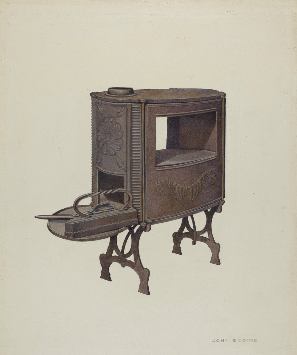 Tailor's Stove by John Bodine (American, active c. 1935), 16X12"(A3)Poster Print