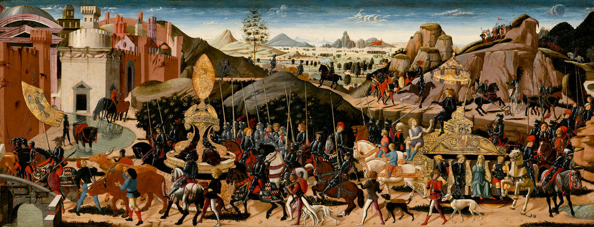 The Triumph of Camillus by Biagio d'Antonio and Workshop (Florentine, c. 1446 - 1516), 16X12"(A3)Poster Print