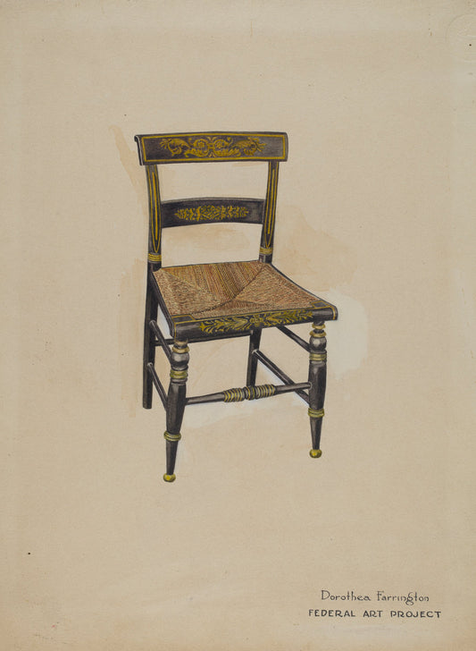 Chair by Dorothea A. Farrington (American, active c. 1935), 16X12"(A3)Poster Print