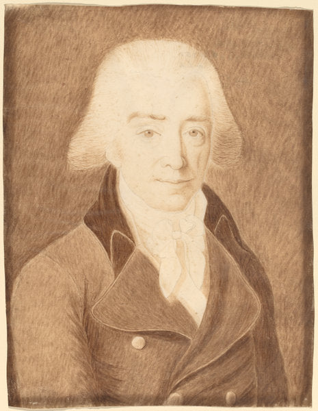 Man in a Great Coat by American 18th Century or Possibly Joseph Badger (American, 1708 - 1765), 16X12"(A3)Poster Print
