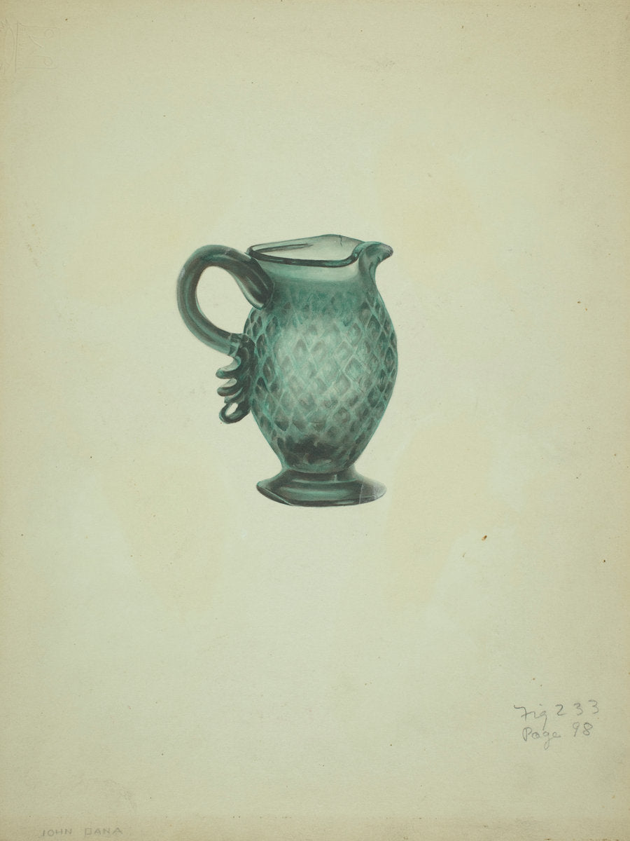 Cream Pitcher by John Dana (American, active c. 1935), 16X12"(A3)Poster Print