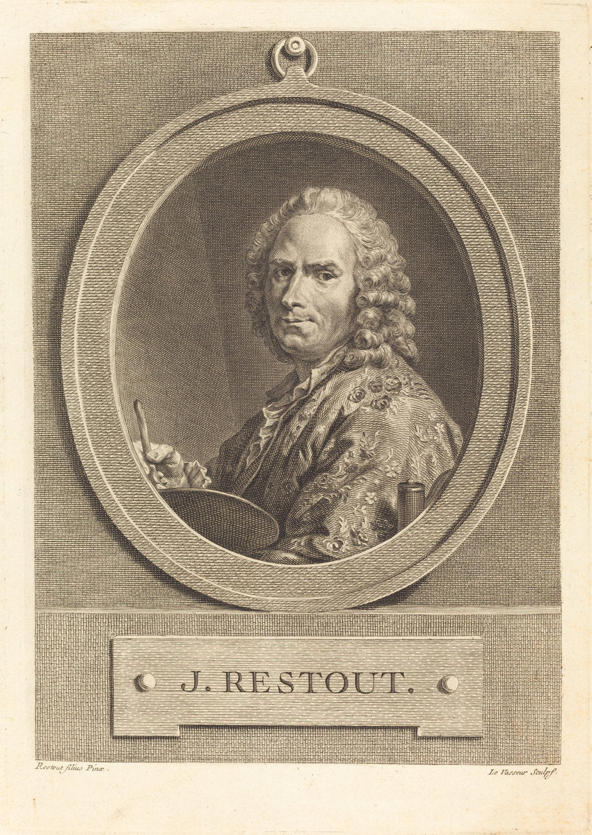 Jean Restout by Jean Charles Levasseur after Jean Bernard Restout (French, 1734 - 1816), 16X12"(A3)Poster Print