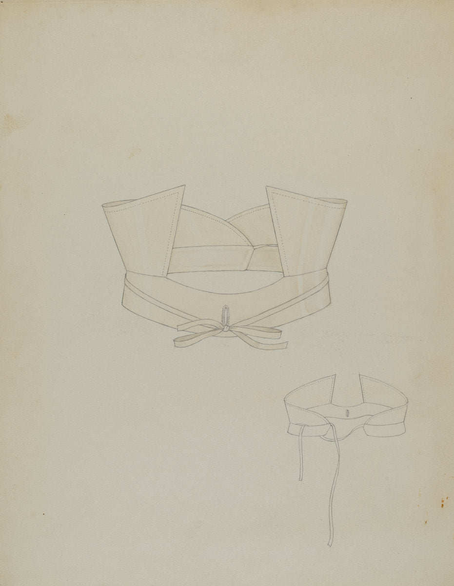 High Linen Collar by Henry De Wolfe (American, active c. 1935), 16X12"(A3)Poster Print