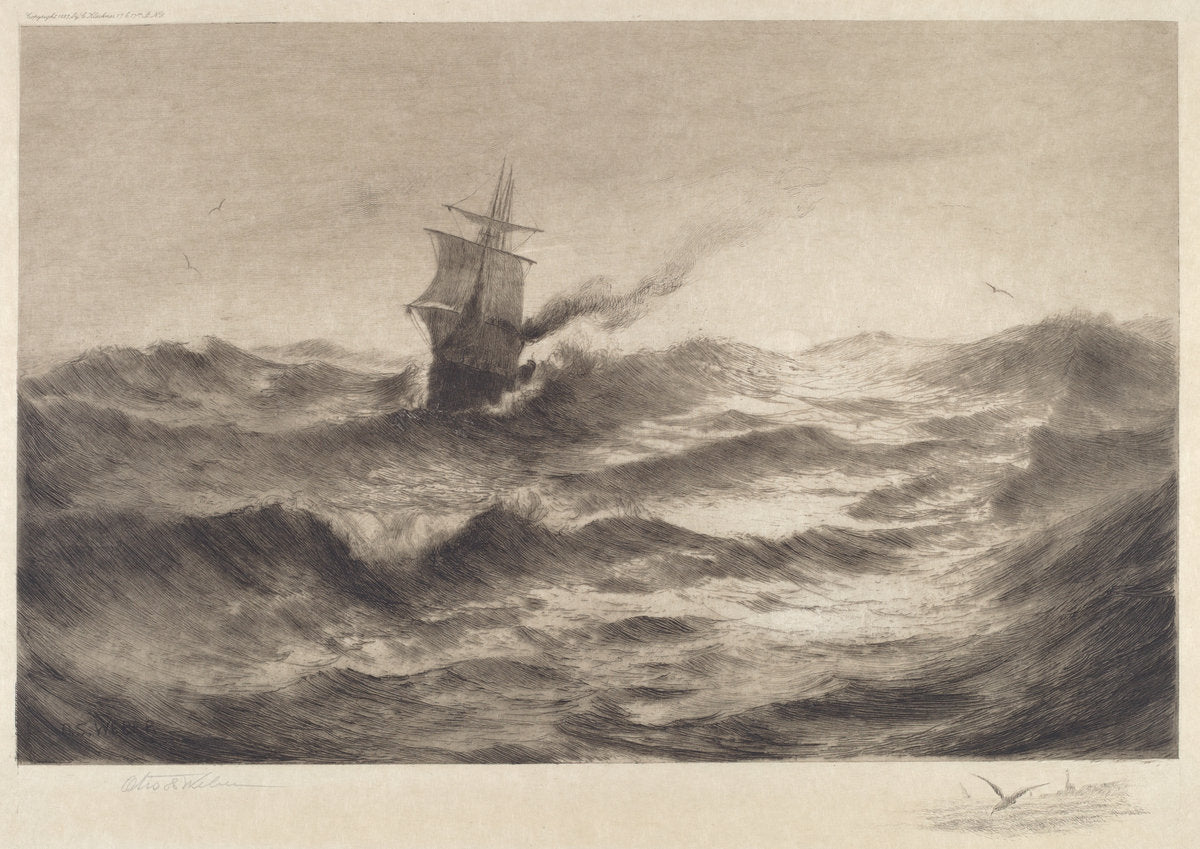 etching by The Breakers (1887), 16X12"(A3)Poster Print
