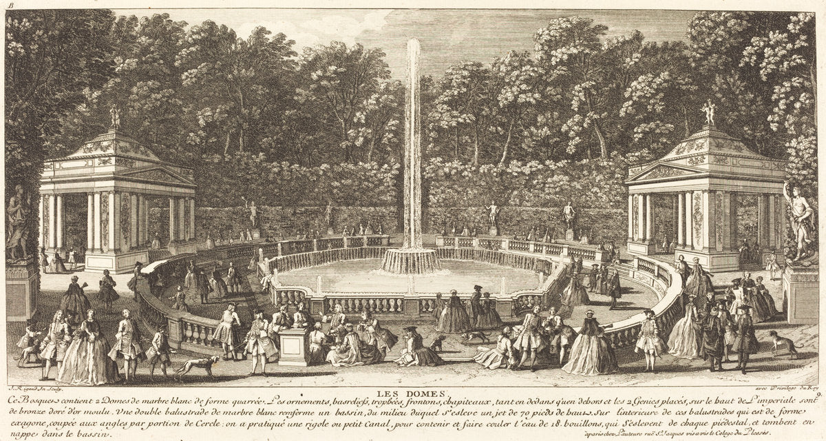 Les Domes by Jean-Baptiste Rigaud (French, active 1752/1761), 16X12"(A3)Poster Print
