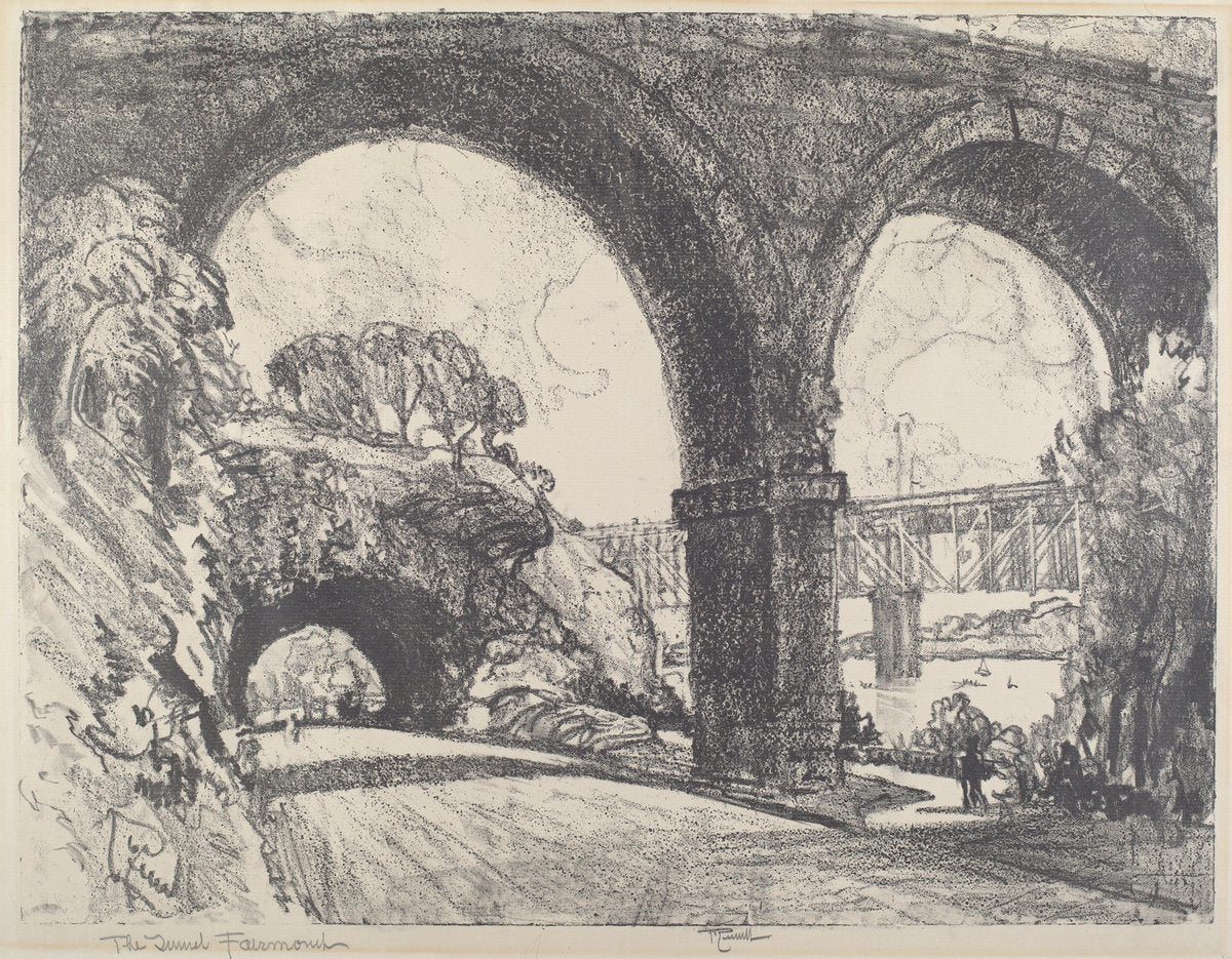 The Tunnel in the Park by Joseph Pennell (American, 1857 - 1926), 16X12"(A3)Poster Print