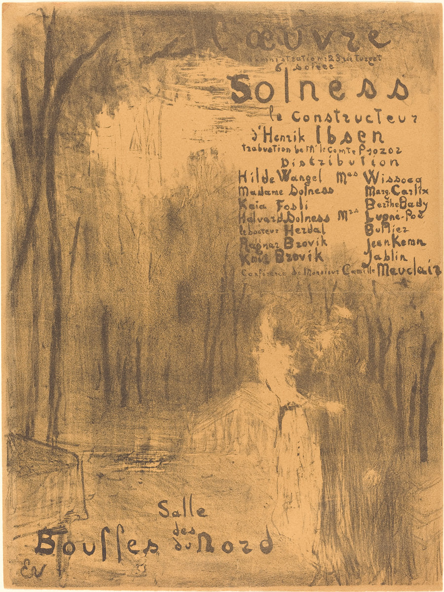 Solness le constructeur by Edouard Vuillard (French, 1868 - 1940), 16X12"(A3)Poster Print