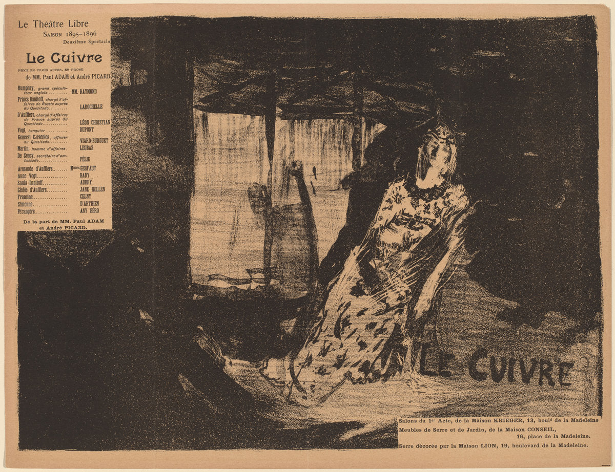 Le Cuivre by Pierre-Eugène Vibert (Swiss, 1875 - 1937), 16X12"(A3)Poster Print