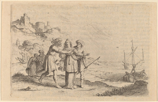 The Abduction of Europa by Willem Basse (Dutch, 1613 or 1614 - 1672), 16X12"(A3)Poster Print