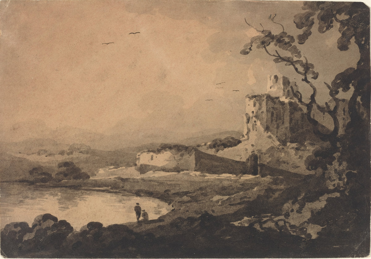 Landscape by William Gilpin (British, 1724 - 1804), 16X12"(A3)Poster Print