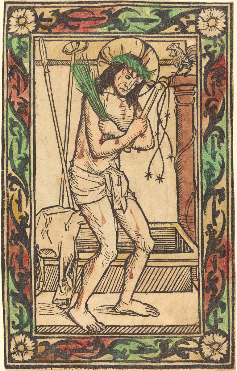 1480/1500 by German 15th Century (Christ as the Man of Sorrows), 16X12"(A3)Poster Print