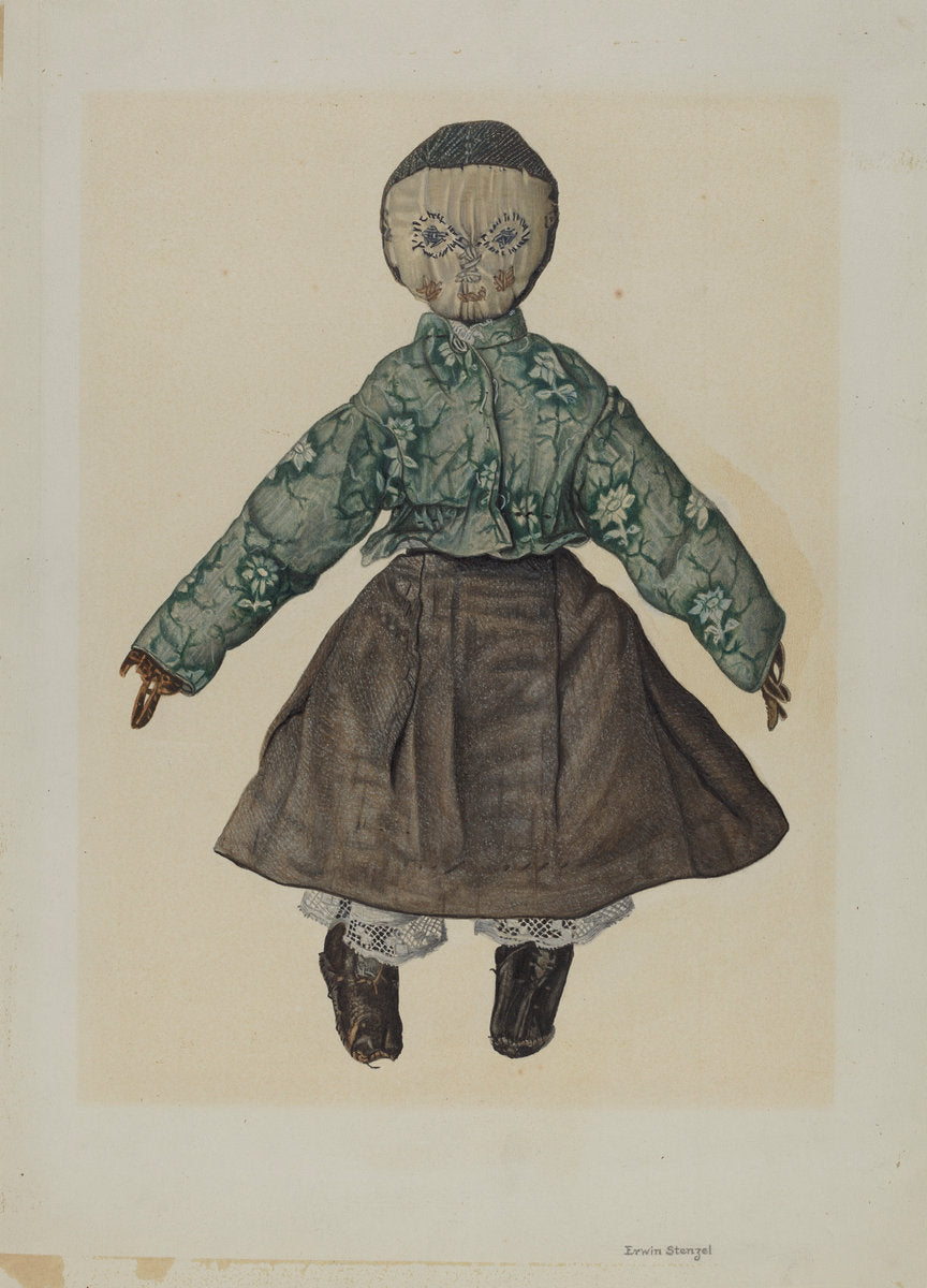Rag Doll by Erwin Stenzel (American, active c. 1935), 16X12"(A3)Poster Print