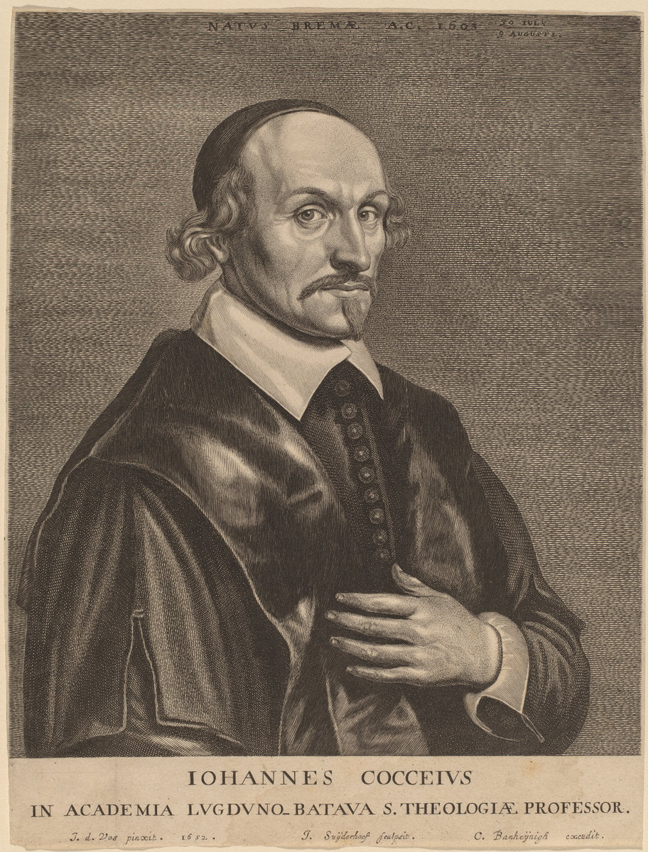 Johannes Cocceius by Jonas Suyderhoff after Jan de Vos (Dutch, c. 1613 - 1686), 16X12"(A3)Poster Print
