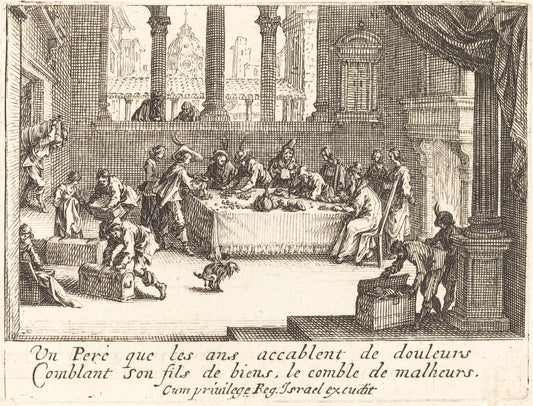 The Inheritance by Jacques Callot (French, 1592 - 1635), 16X12"(A3)Poster Print