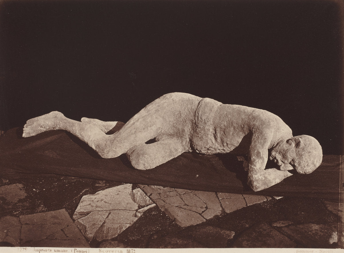 Impronte umane (Pompeii) by Giorgio Sommer (Italian, born Germany 1824 - 1872), 16X12"(A3)Poster Print