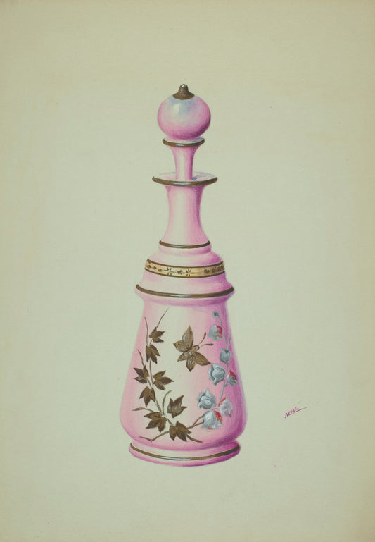 Toilet Bottle by Charles Moss (American, active c. 1935), 16X12"(A3)Poster Print