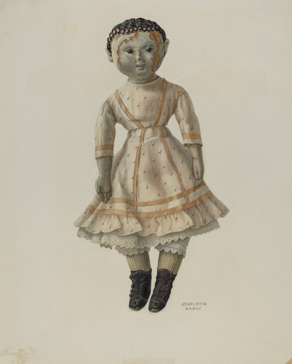 Rag Doll by Charlotte Angus (American, 1911 - 1989), 16X12"(A3)Poster Print