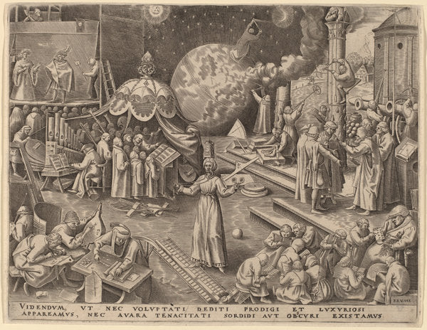 Temperance by Attributed to Philip Galle after Pieter Bruegel the Elder (Flemish, 1537 - 1612), 16X12"(A3)Poster Print