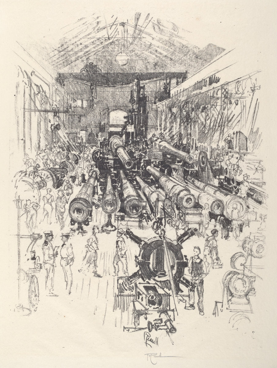 The Gun Factory by Joseph Pennell (American, 1857 - 1926), 16X12"(A3)Poster Print