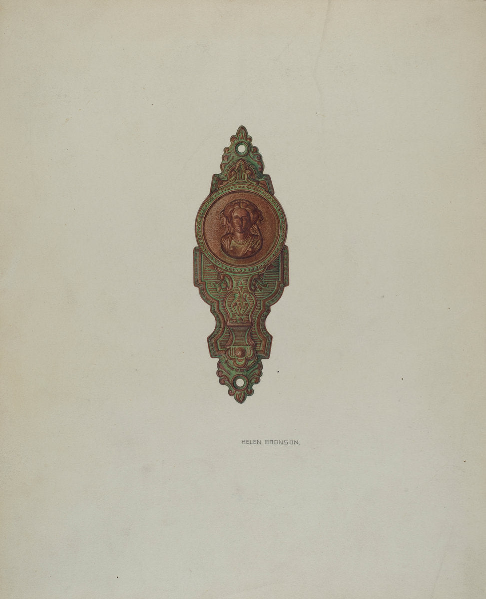 Drawer Pull by Helen Bronson (American, active c. 1935), 16X12"(A3)Poster Print