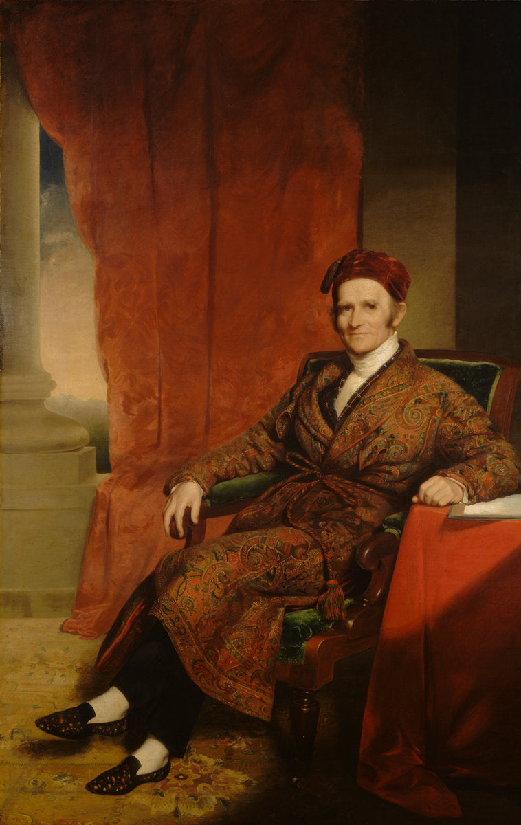 Amos Lawrence by Chester Harding (American, 1792 - 1866), 16X12"(A3)Poster Print