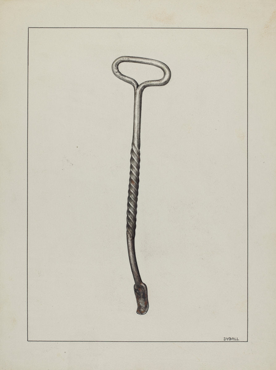 Stove Lid Lifter by Adelaide Dyball (American, active c. 1935), 16X12"(A3)Poster Print