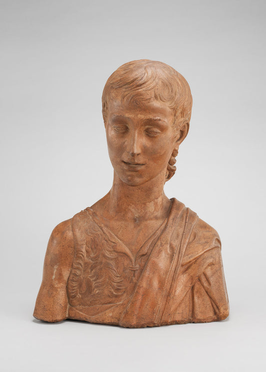 1400/1899 by Style of Desiderio da Settignano (Saint John the Baptist), 16X12"(A3)Poster Print