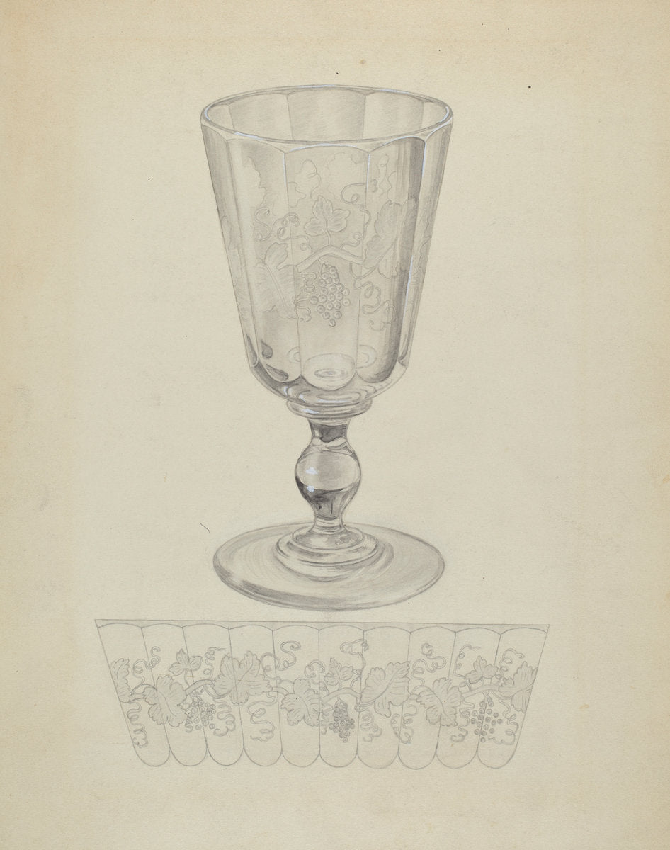 Goblet by Gertrude Lemberg (American, active c. 1935), 16X12"(A3)Poster Print